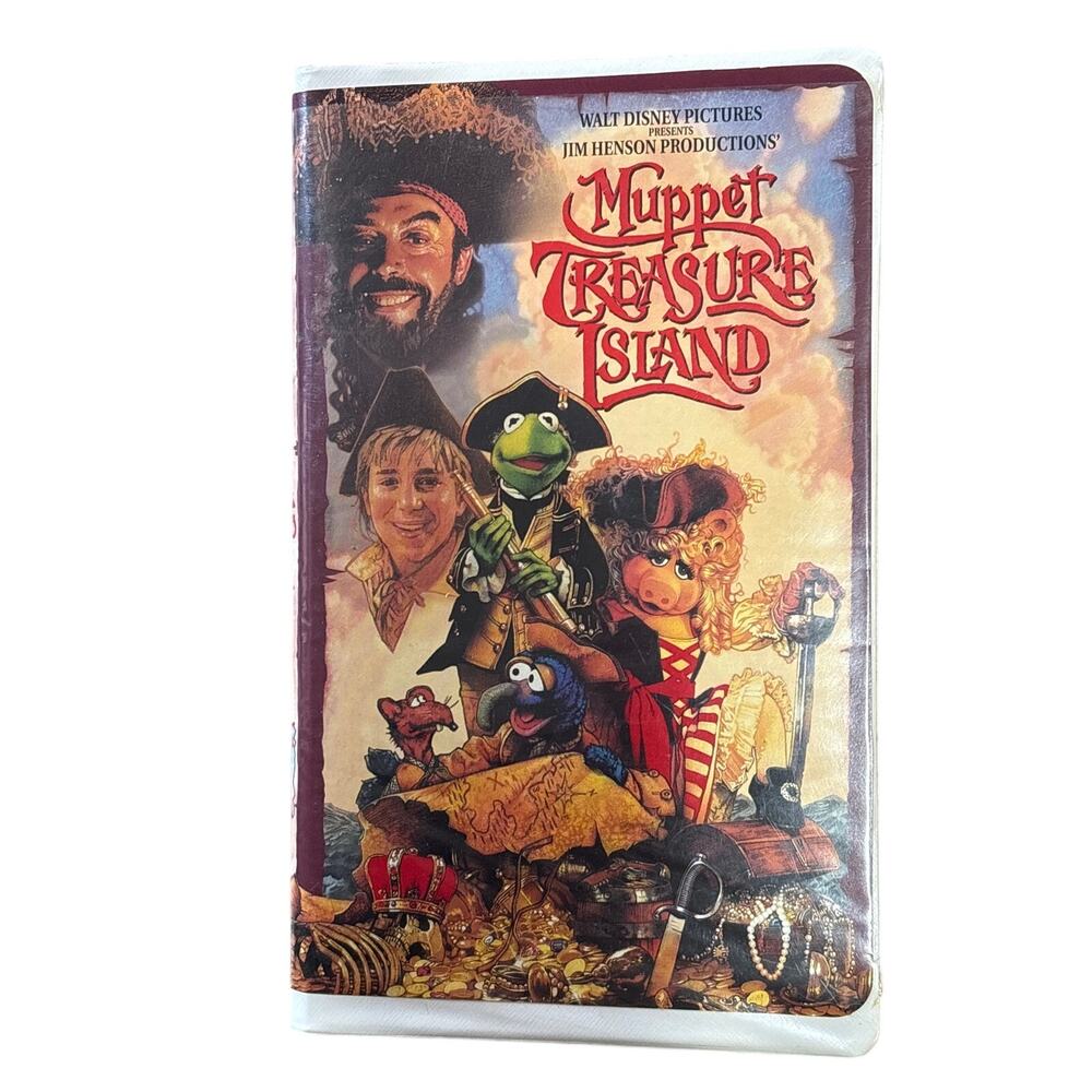 Muppet Treasure Island VHS Clamshell Jim Henson muppet movie 1996 Disney film